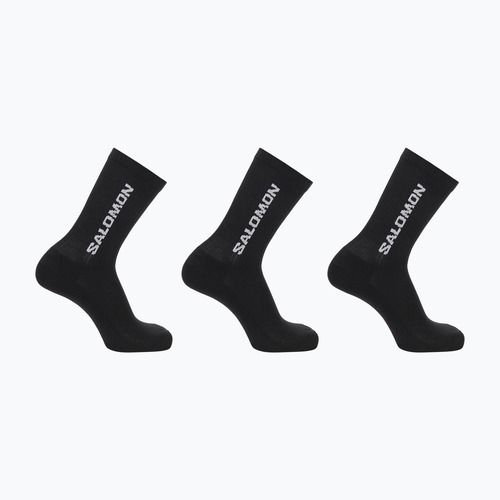 Шкарпетки для трекінгу Salomon Everyday Crew 3 пари black/black/black