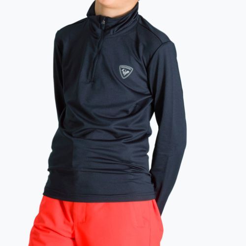 Кофта лижна дитяча Rossignol Boy 1/2 Zip Warm Stretch black