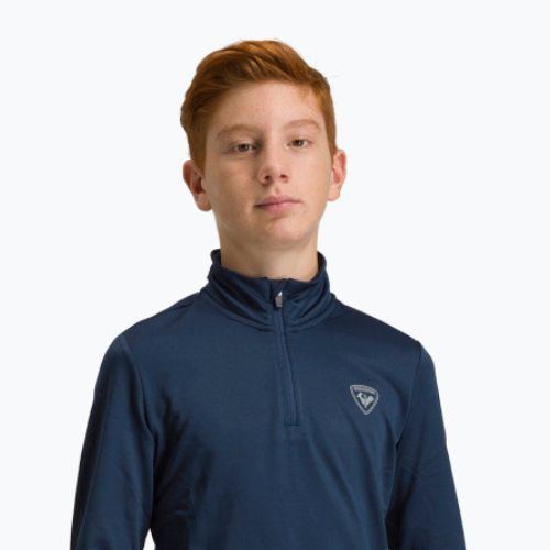 Кофта лижна дитяча Rossignol Boy 1/2 Zip Warm Stretch dark navy