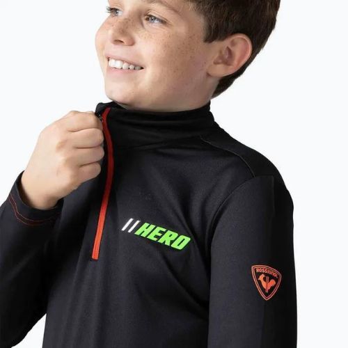 Кофта лижна дитяча Rossignol Hero Warm Stretch black