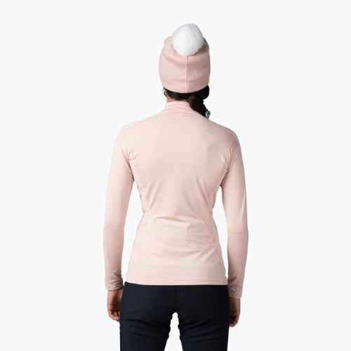 Термокофта жіноча Rossignol Classique 1/2 Zip powder pink