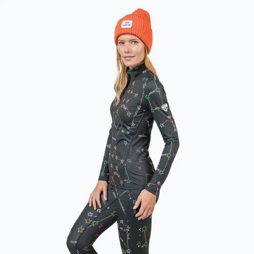 Жіноча термоактивна кофта Rossignol Booster 1/2 Zip Top 100 black