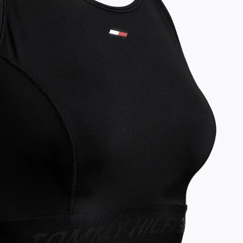 Бюстгальтер спортивний Tommy Hilfiger Mid Intensity High Neck Core black