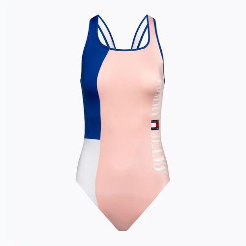Купальник суцільний жіночий Tommy Hilfiger One Piece Runway pink