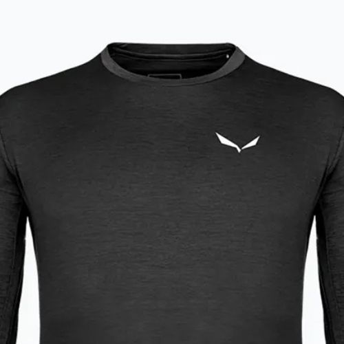 Футболка трекінгова чоловіча Salewa Puez Melange Dry black out melange