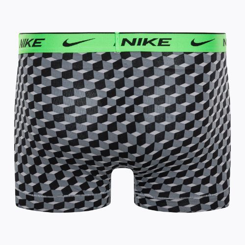 Боксери чоловічі Nike Everyday Cotton Stretch Trunk 3Pk BAU geo block print/cool grey/black