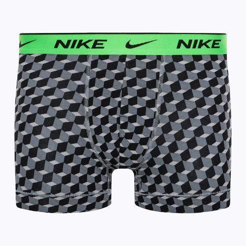 Боксери чоловічі Nike Everyday Cotton Stretch Trunk 3Pk BAU geo block print/cool grey/black