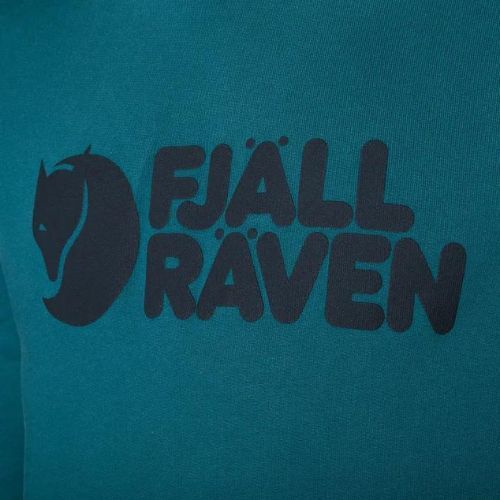 Кофта трекінгова чоловіча Fjällräven Logo Hoodie deep sea