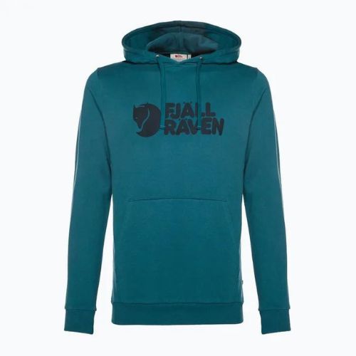 Кофта трекінгова чоловіча Fjällräven Logo Hoodie deep sea