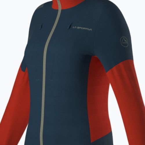 Кофта трекінгова жіноча La Sportiva Session Tech Hoody storm blue/cherry tomato