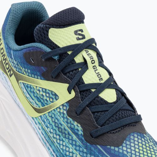 Кросівки для бігу чоловічі Salomon Aero Glide blue ashes/dark sapphire/sunny lime