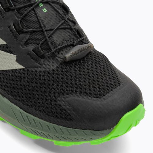 Кросівки для бігу чоловічі Salomon Sense Ride 5 black/laurel wreath/green gecko