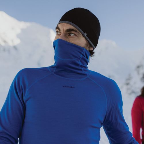 Термокофта чоловіча icebreaker Merino Roll Neck lazurite