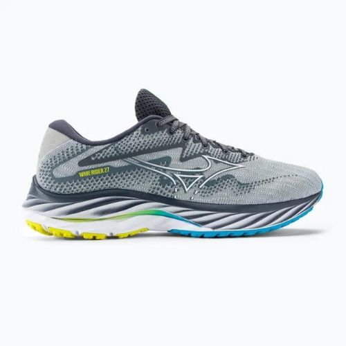 Кросівки для бігу чоловічі Mizuno Wave Rider 27 pearl blue/white/bolt2neon