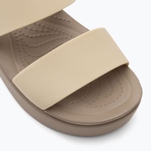 Босоніжки жіночі Crocs Brooklyn Met Low Wedge metal champagne