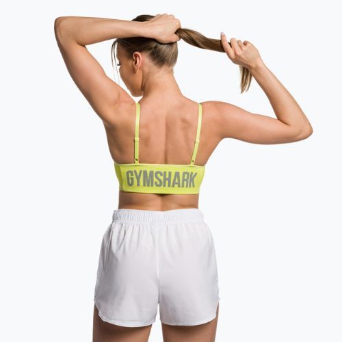 Бюстгальтер спортивний Gymshark Flex Strappy Sports glitch yellow marl