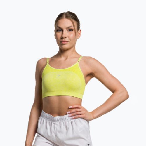 Бюстгальтер спортивний Gymshark Flex Strappy Sports glitch yellow marl