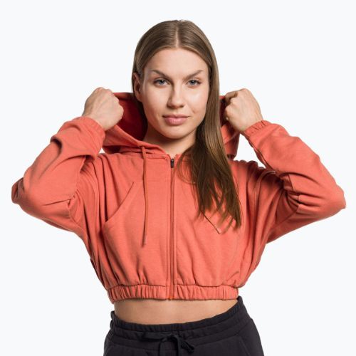 Кофта тренувальна жіноча Gymshark KK Twins Zip Up Crop orange