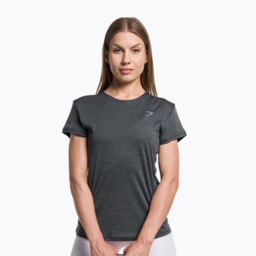 Футболка для тренувань жіноча Gymshark Running Top SS dark/grey