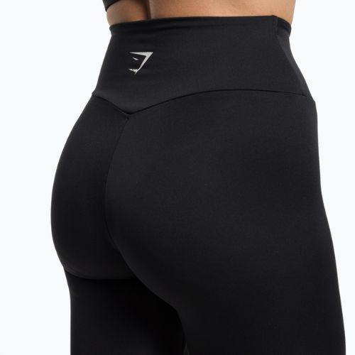 Легінси тренувальні жіночі Gymshark Training Cropped black/white