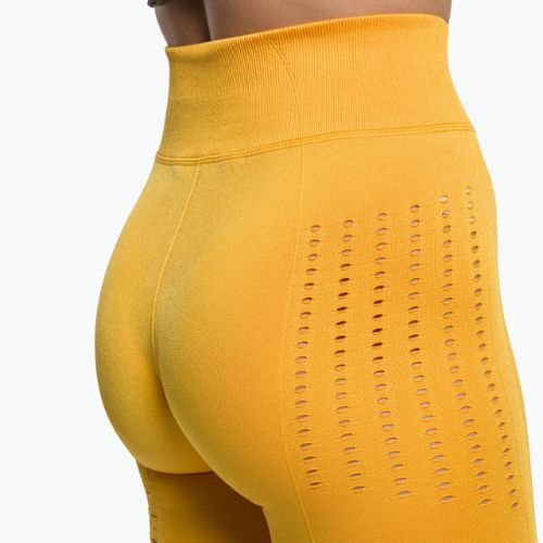 Шорти для тренувань жіночі Gymshark Flawless Shine Seamless saffron/yellow