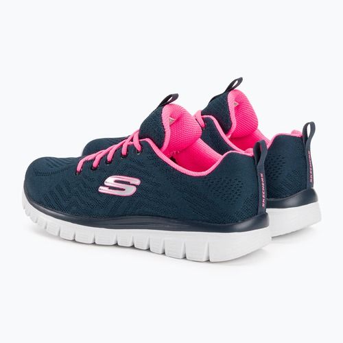Кросівки тренувальні жіночі SKECHERS Graceful Get Connected navy/hot pink