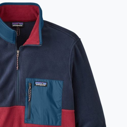 Кофта флісова чоловіча Patagonia Microdini 1/2 Zip P/O wax red