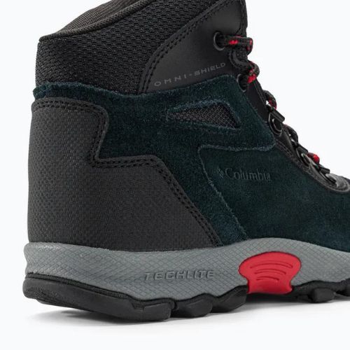 Взуття туристичне дитяче Columbia Newton Ridge Amped black/mountain red