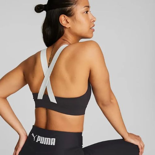 Бюстгальтер спортивний PUMA Mid Impact Puma Fit puma black