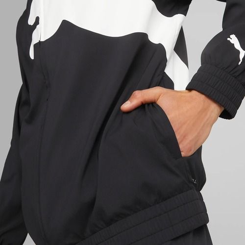 Куртка тренувальна чоловіча PUMA Train Big Cat Lined Woven puma black