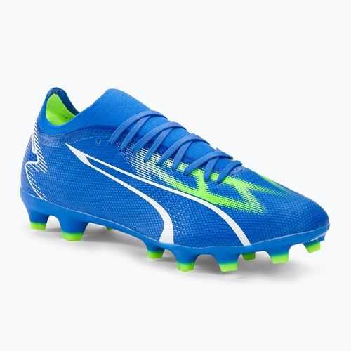 Футбольні бутси чоловічі PUMA Ultra Match Fg/Ag ultra blue/puma white/pro green