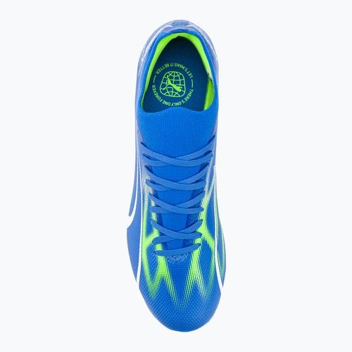 Футбольні бутси чоловічі PUMA Ultra Match Fg/Ag ultra blue/puma white/pro green