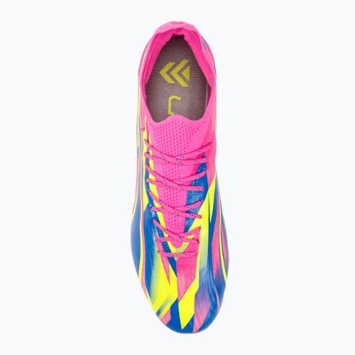 Футбольні бутси чоловічі PUMA Ultra Ultimate Energy Fg/Ag luminous pink/ultra blue/yellow alert
