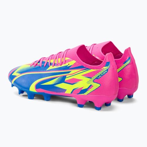 Футбольні бутси чоловічі PUMA Ultra Match Energy Fg/Ag luminous pink/yellow alert/ultra blue