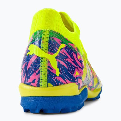 Футбольні бутси дитячі PUMA Future Match Energy Tt + Mid Jr ultra blue/yellow alert/luminous pink