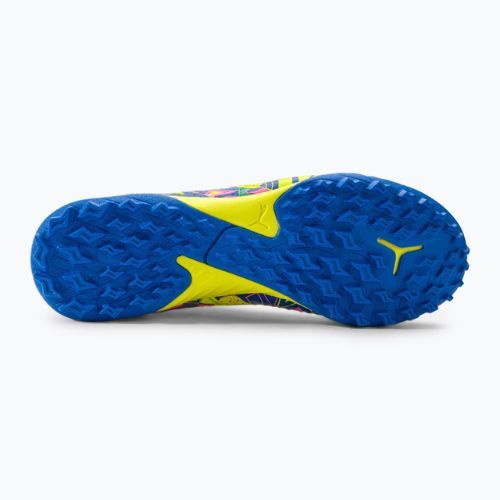 Футбольні бутси дитячі PUMA Future Match Energy Tt + Mid Jr ultra blue/yellow alert/luminous pink