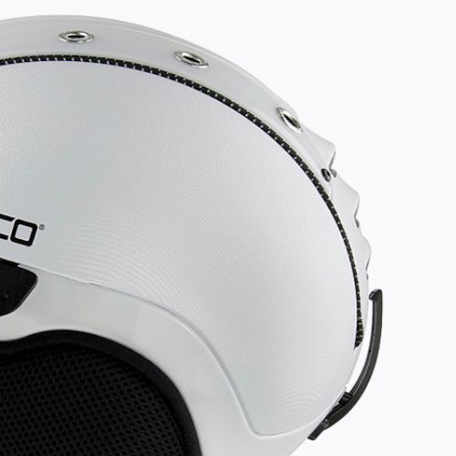 Гірськолижний шолом CASCO SP-2 Photomatic Visor структурований білий глянцевий