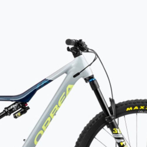 Електричний велосипед Orbea Rise H10 42V 540Wh 2023 сірий / місячний пил синій