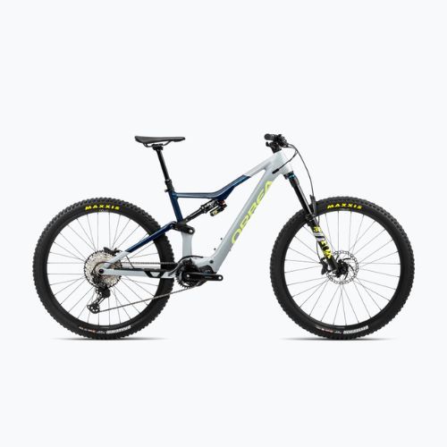 Електричний велосипед Orbea Rise H10 42V 540Wh 2023 сірий / місячний пил синій