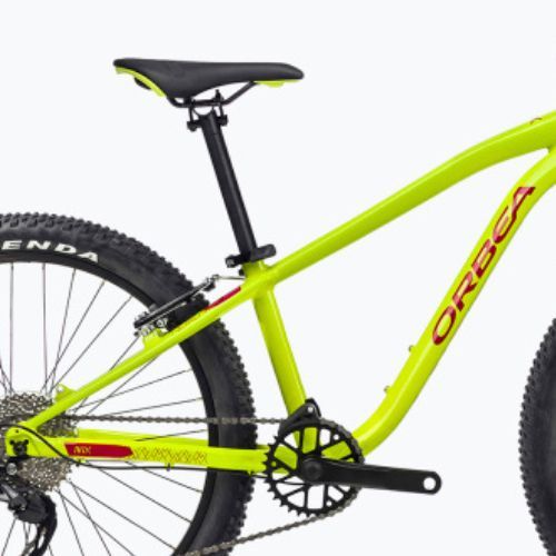 Дитячий велосипед Orbea MX 24 Team 2023 лаймовий зелений / кавуновий червоний
