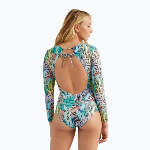 Жіночий злитий купальник O'Neill Ocean Mission синій комікс водорості