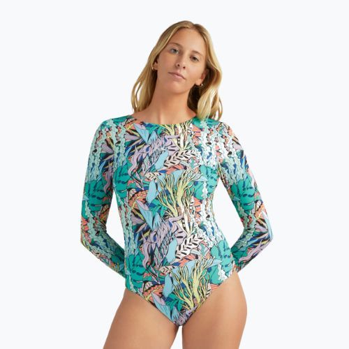 Жіночий злитий купальник O'Neill Ocean Mission синій комікс водорості