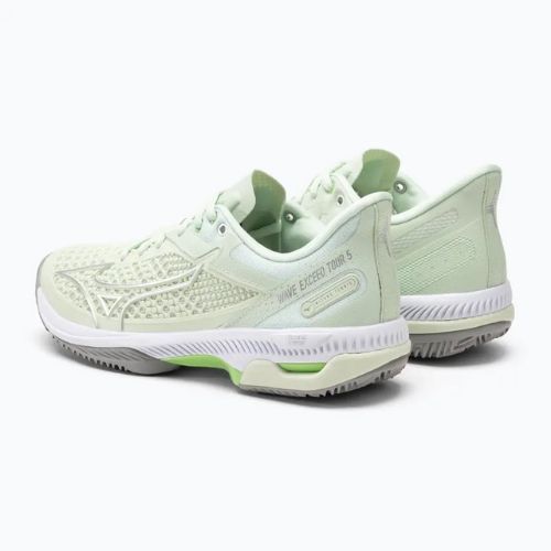 Кросівки тенісні жіночі Mizuno Wave Exceed Tour 5 CC ambroshia/silver/techno green