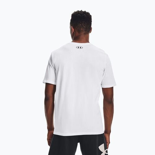 Футболка тренувальна чоловіча Under Armour Sportstyle Left Chest SS white/black
