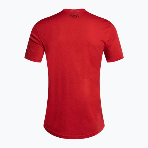Футболка тренувальна чоловіча Under Armour Sportstyle Left Chest SS red/black