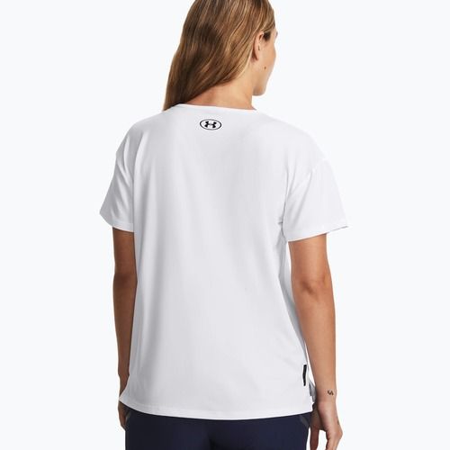 Жіноча тренувальна футболка Under Armour Rush Energy 2.0 біла/чорна