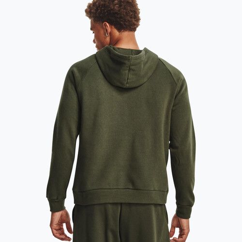 Кофта з капюшоном чоловіча Under Armour Rival Fleece Logo HD marine od green/white