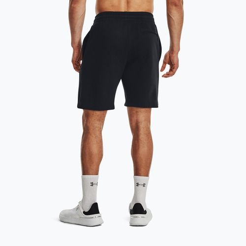 Чоловічі тренувальні шорти Under Armour Rival Fleece чорний/білий