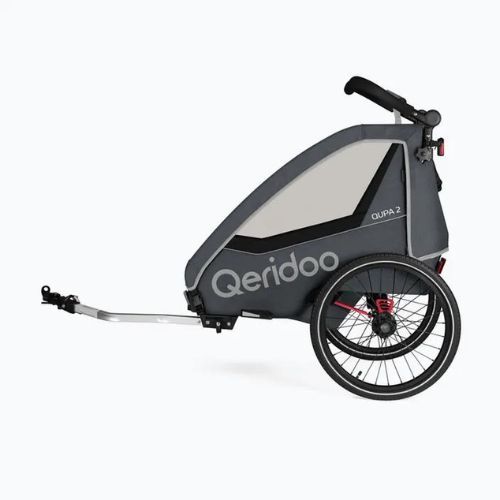 Причіп велосипедний Qeridoo Qupa 2 gray