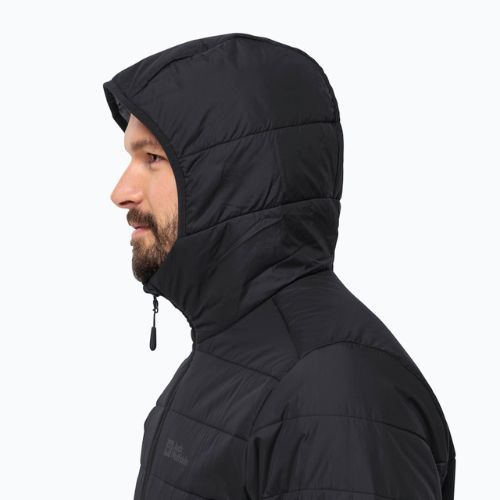 Чоловічий пуховик Jack Wolfskin Lapawa Ins Hoody чорний